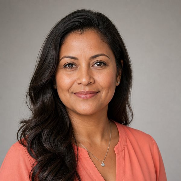 AI-generated portrait of Marisol Requena, a fictional agent